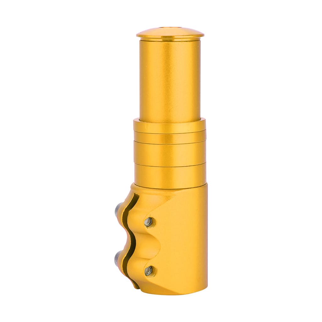 Bicycle Mountain Bike Handlebar Fork Stem Riser Rise Up Extender Extension Adaptor Parts (Gold)