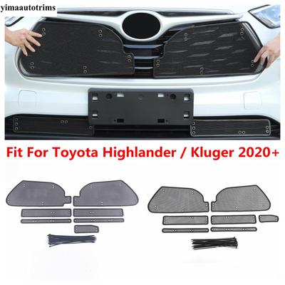 For Toyota Highlander / Kluger  - 2024 Car Front Grille Ect Net Screening Ert Mesh Protection Kit Exterior Accessories