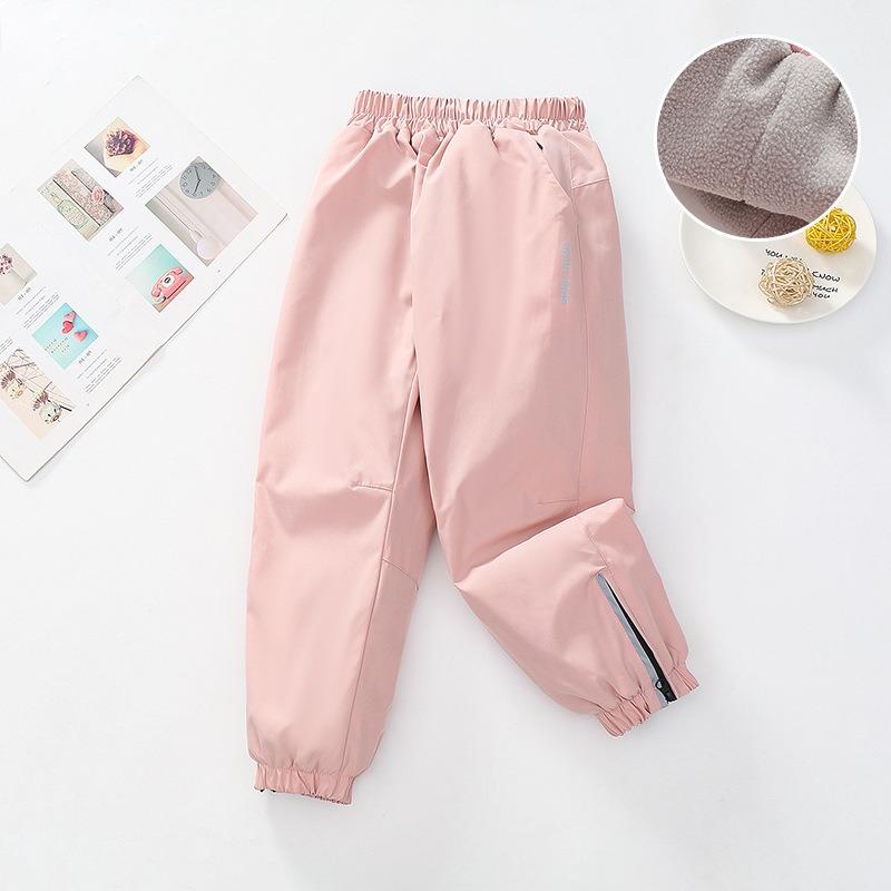 Kids Unisex Windproof Fleece Lined Water Resistant Sports Outdoor Pants