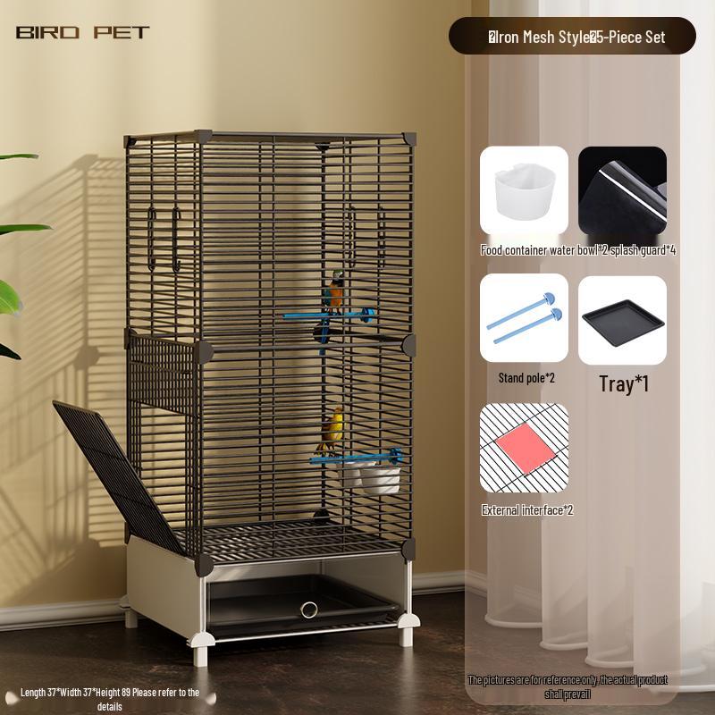 Luxury Large Bird Cage for Cockatiels, Budgerigars, Parrots with Breeding Box