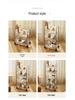 Clear Acrylic Mobile Snack and Storage Rack: Multi-layer, Small, Floor-Standing for Living Room or Bathroom