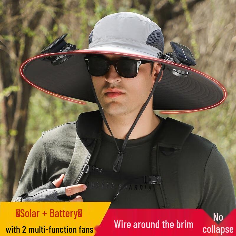 HANDUNYOU Портативная шляпа-вентилятор
