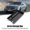 Car Armrest Storage Box Tray Console Organizer Holder for Mercedes-Benz E-Class E260L/E300L Models Auto Interior Accessories