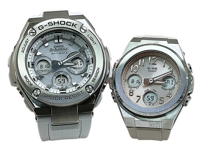 

[Casio] CASIO Pair Watch G-SHOCK G-Shock BABY-G Baby G Ana-Digi Radio Solar Genuine Pair Case Set of 2 GST-W310-7AJF MSG-W610FE-4AJF Watch