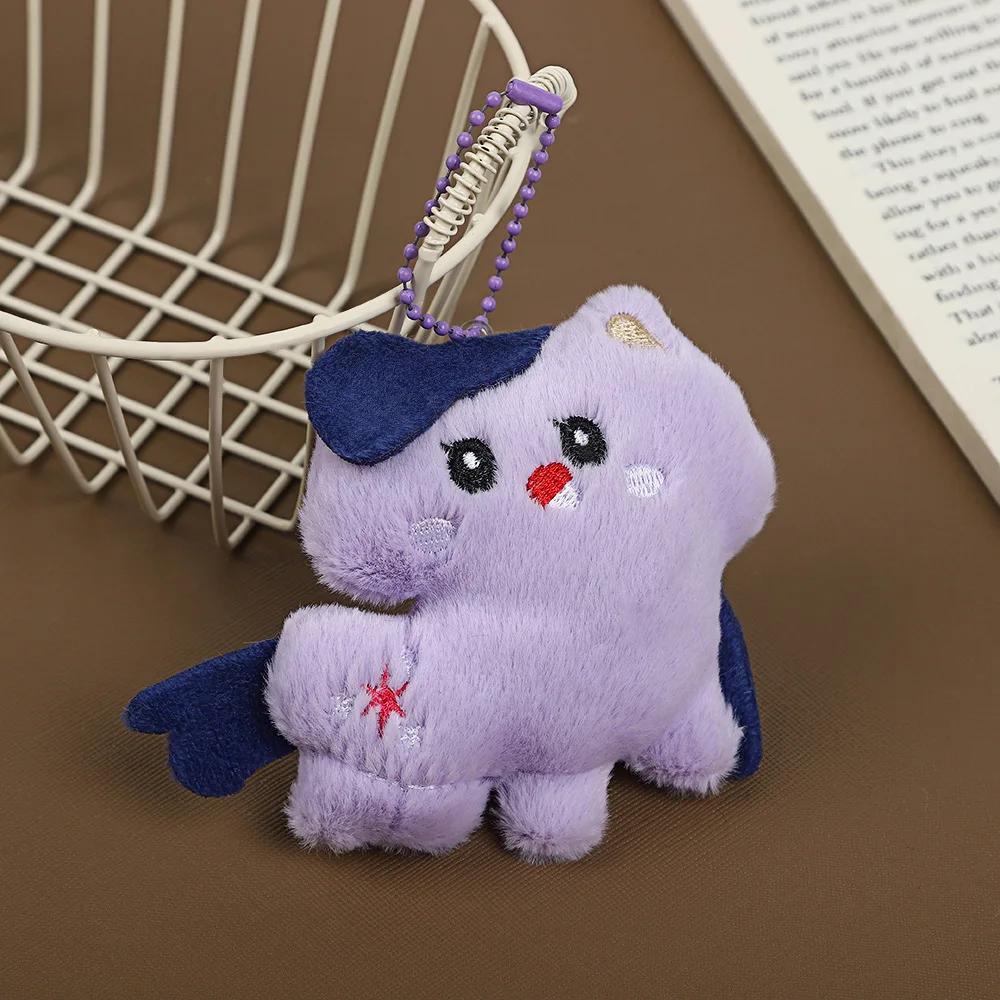 My Little Pony Keychain Mini Plush Toy Twilight Sparkle Pinkie PieRarity Fluttershy Applejack Rainbow Keychain Doll For Children