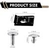 WZP 14PCS Lower Engine Cover Pin Screws, Radiator Support, Radiator Engine Access Cover Pin Clip, Splash Shield Bolt Screw Fastener Clip,