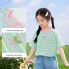Xiaoyinman Girls' Striped Short Sleeve T-Shirt