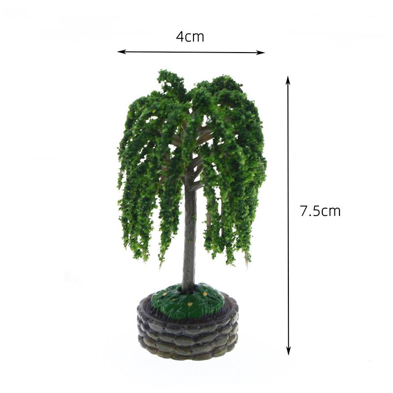1Pcs 1:12 Miniature Orange Tree Landscape Garden Decor Accessories For Dollhouse Decoration