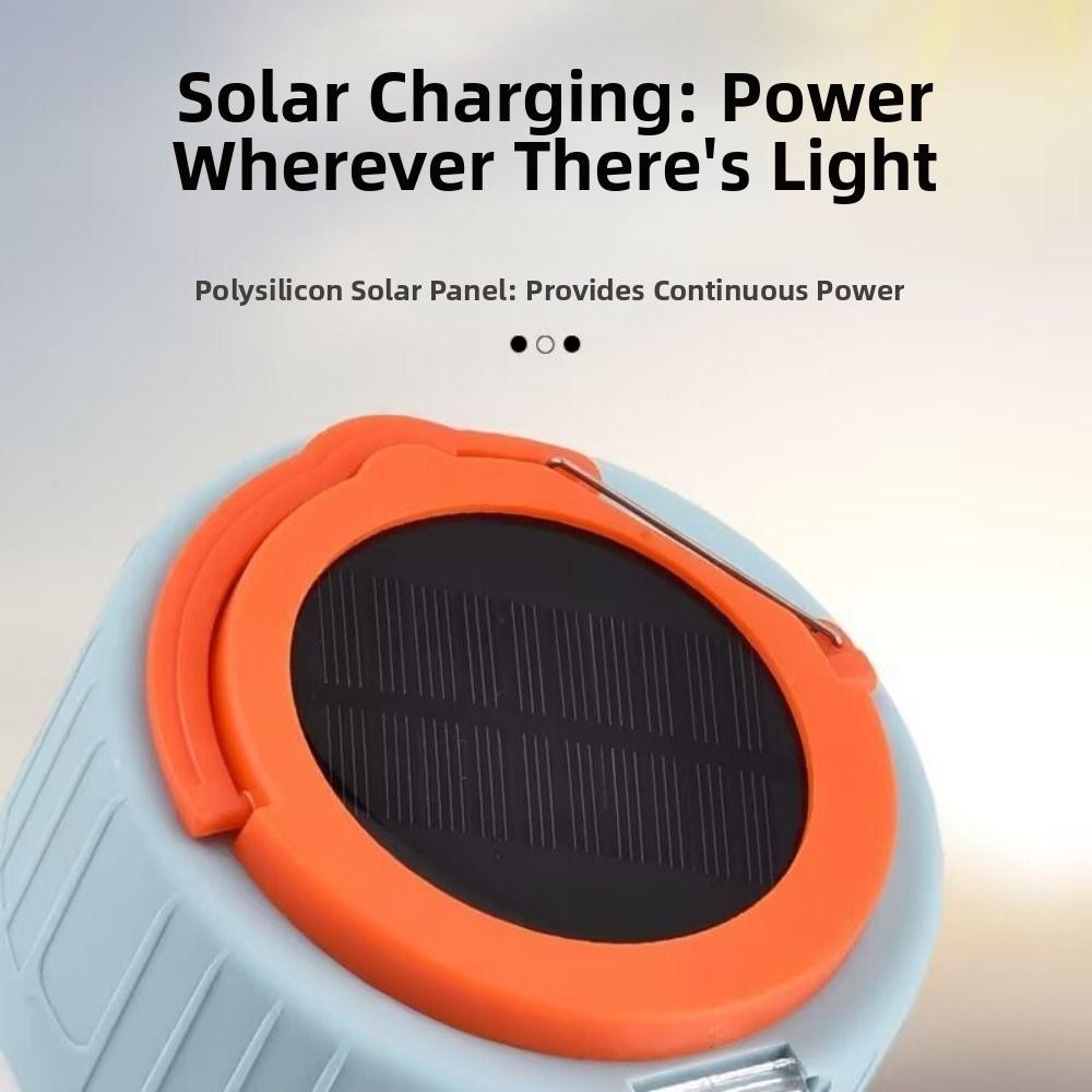 Remote Control Rechargeable Lantern Solar Powered Tent Light LED Camping Light Handheld Use