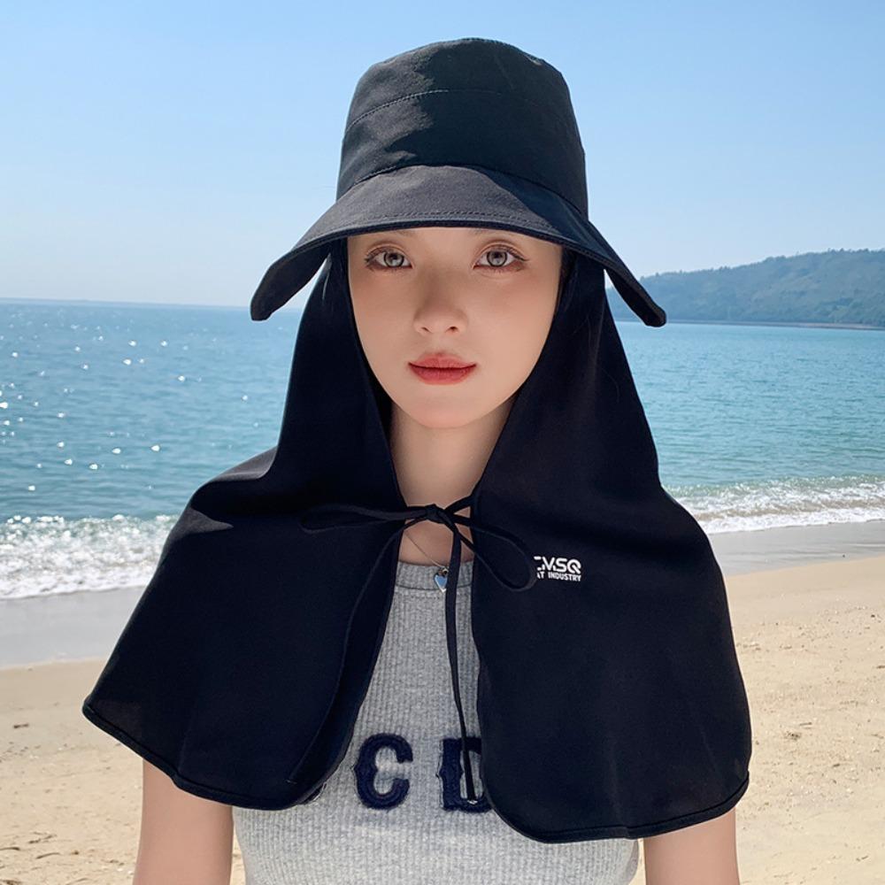 Sunscreen Mountaineering Hat Wide Brim Hiking Bucket Hat Foldable Women Sun Hat  Famale