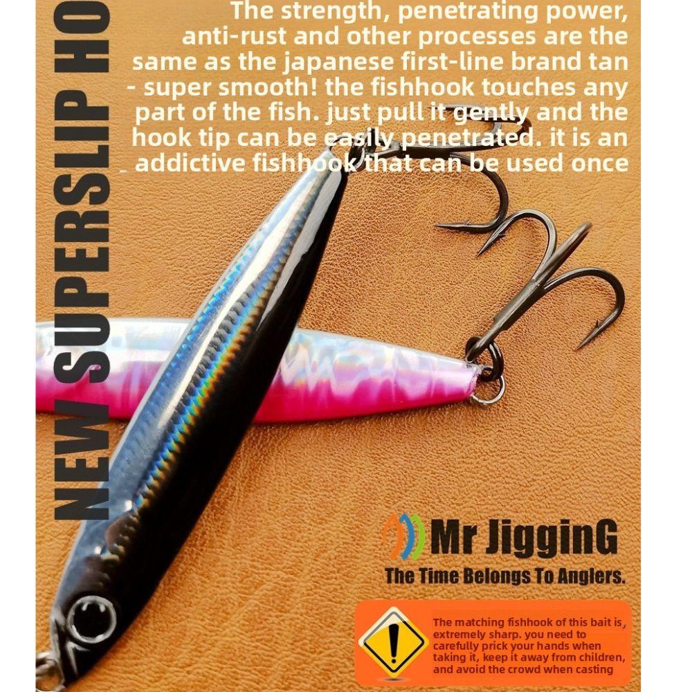 Drag Cast Design Vertical Metal Jig Metal Material Sea Bass Spoon Saltwater Lures Shore Fishing