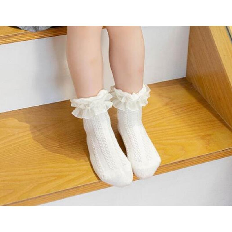 New Born Baby Girls Socks Spring Summer Autumn Non Slip Floor Crawling Sock Cute Big Bow Knee High Long Stockings for Toddlers
