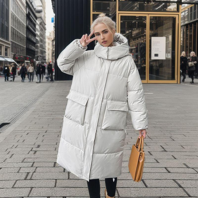 Thickened bread clothes, -padded clothes, women's loose long autumn and winter coats, cotton-padded jackets, new models