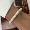 Gold Plated Bangle Bracelet Inlaid Rhinestone Wrist Jewelry Bangle Jewelry Gift  Party Daily Wear