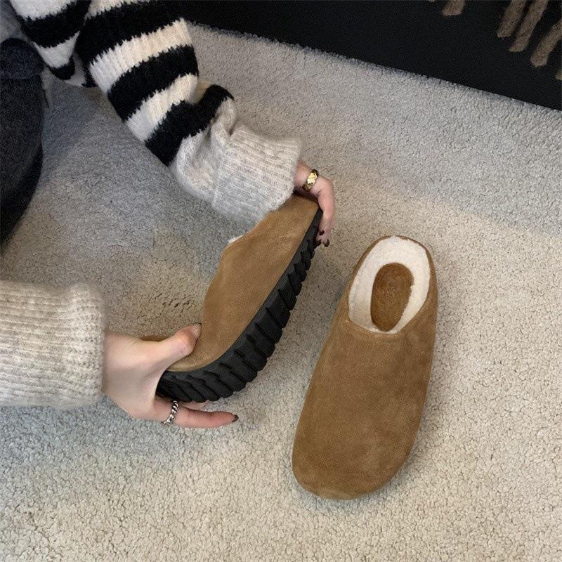 Women's shoes autumn retro comfortable without grinding feet and pushing plush
