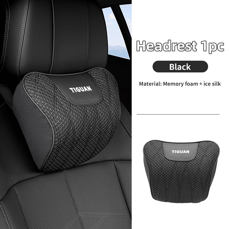 Car Neck Support Pillow Breathable 3D Elastic Headrest Cushion For Volkswagen VW GTI Tiguan Passat B5 B6 B7 CC Jetta MK5 MK6NI8