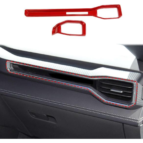 Dashboard Vent Air Outlet Cover Trim Kit Accessories for 2024-2025 Ford Mustang (carbon Fiber Style)