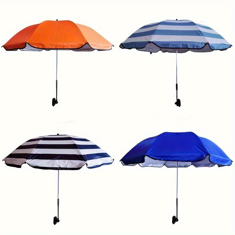 1 Piece Waterproof Beach Chair Umbrella with Universal Clamp, 360° Rotation Portable All-Season Golf Umbrella