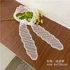 Fashion Solid Color Lace Embroidery Women's Hair Scarf Korean Style Hair Long Ribbons Scarf Hair Bands  Headwear