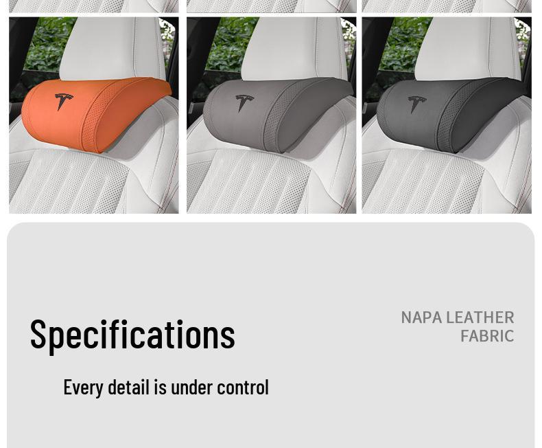 Ganzjahres-Nackenkissen/Rückenlehne für Tesla Model Y, 3, X, S