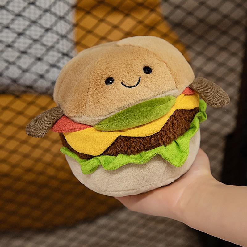 Jelly Burger Plush Toy Bouquet - Creative Gift for Proposals, Couples, and Decorations.