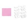 8-Piece Heart-Shaped TPU Ring Adjuster Set - Breathable, Transparent Inner Pads for Resizing