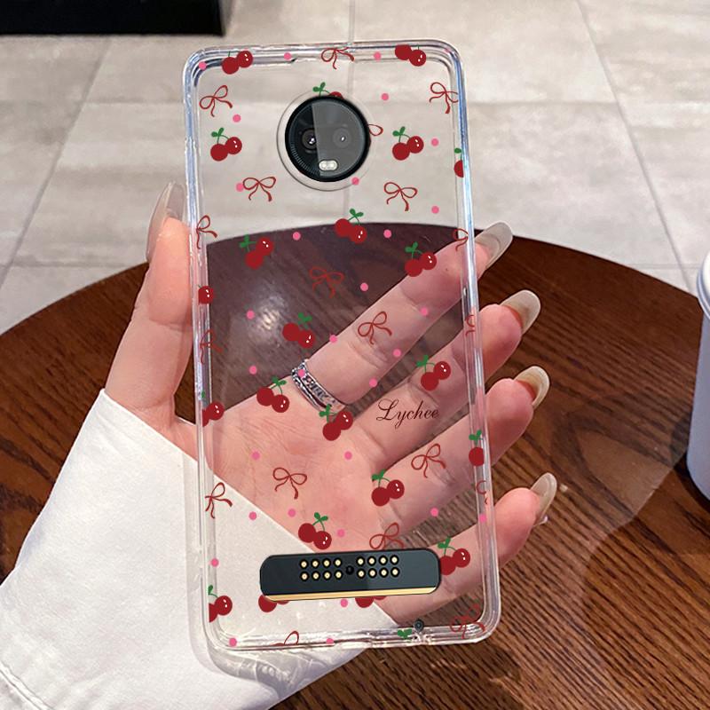 Jelly Casing For Motorola Moto Z3 Play Funda Coque Clear Silicone Soft TPU Back Cover Cute Cat Rabbit Heart Protective Case Capa