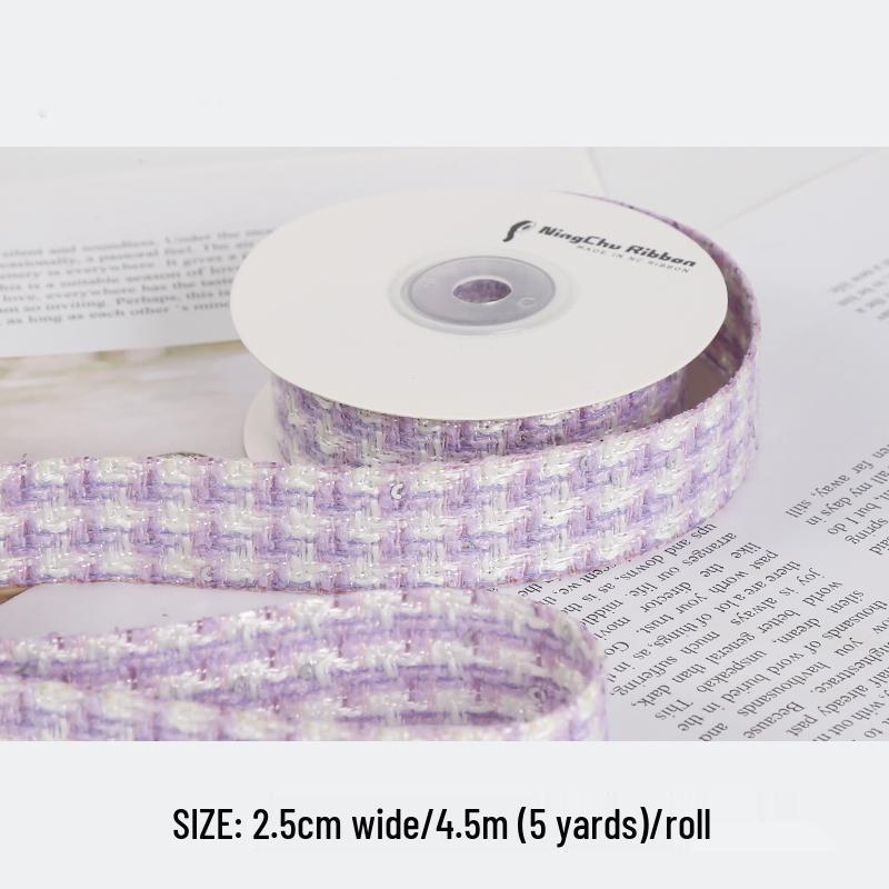 Silk Lattice Fabric Ribbon for DIY Gift Packaging & Hair Accessories