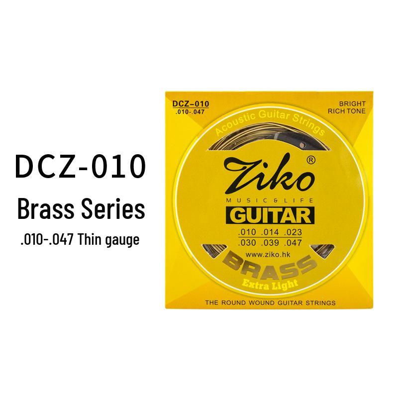 

Набір струн для акустичної гітари Lio ZIKO зі срібним покриттям, антикорозійні (DUS-010 DCZ-012) для 1-6 струн.