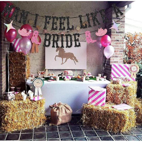 Man I Feel Like a Bride Banner for Western Cowgirl, Last Rodeo Hoedown, Nash Bash Nashville Bachelorette Party Decorations