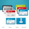 School Bank Credit Card Business Badge Case ID Badge Holder Card Holder With Pin Clip Card Bag