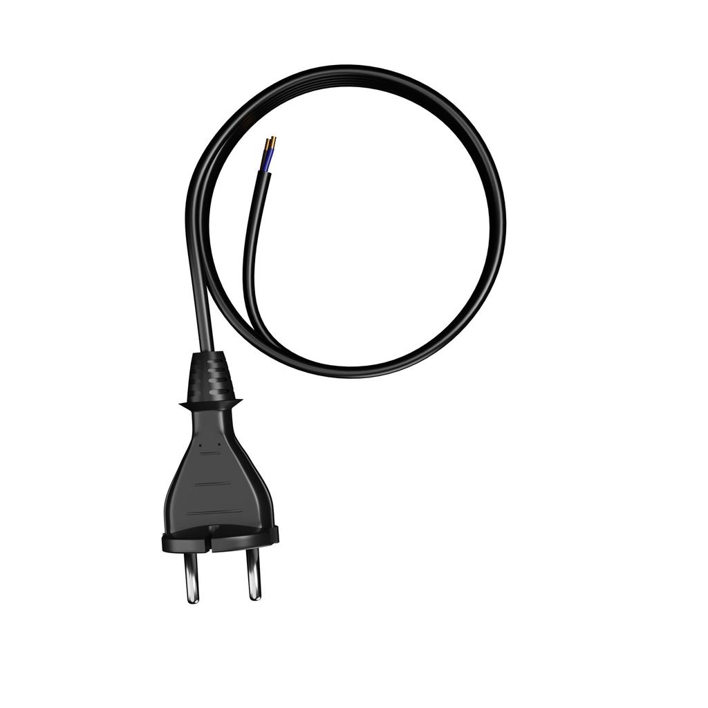Kabel Zasilający Gumowy Z Wtyczką Prostą 4,5M 2X1Mm2 Typ E H07Rn-F
