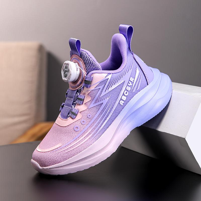 Contrasting color lightweight girls sports shoes gradual change boys autumn light running shoes children 2025 mesh shoes running shoes casual