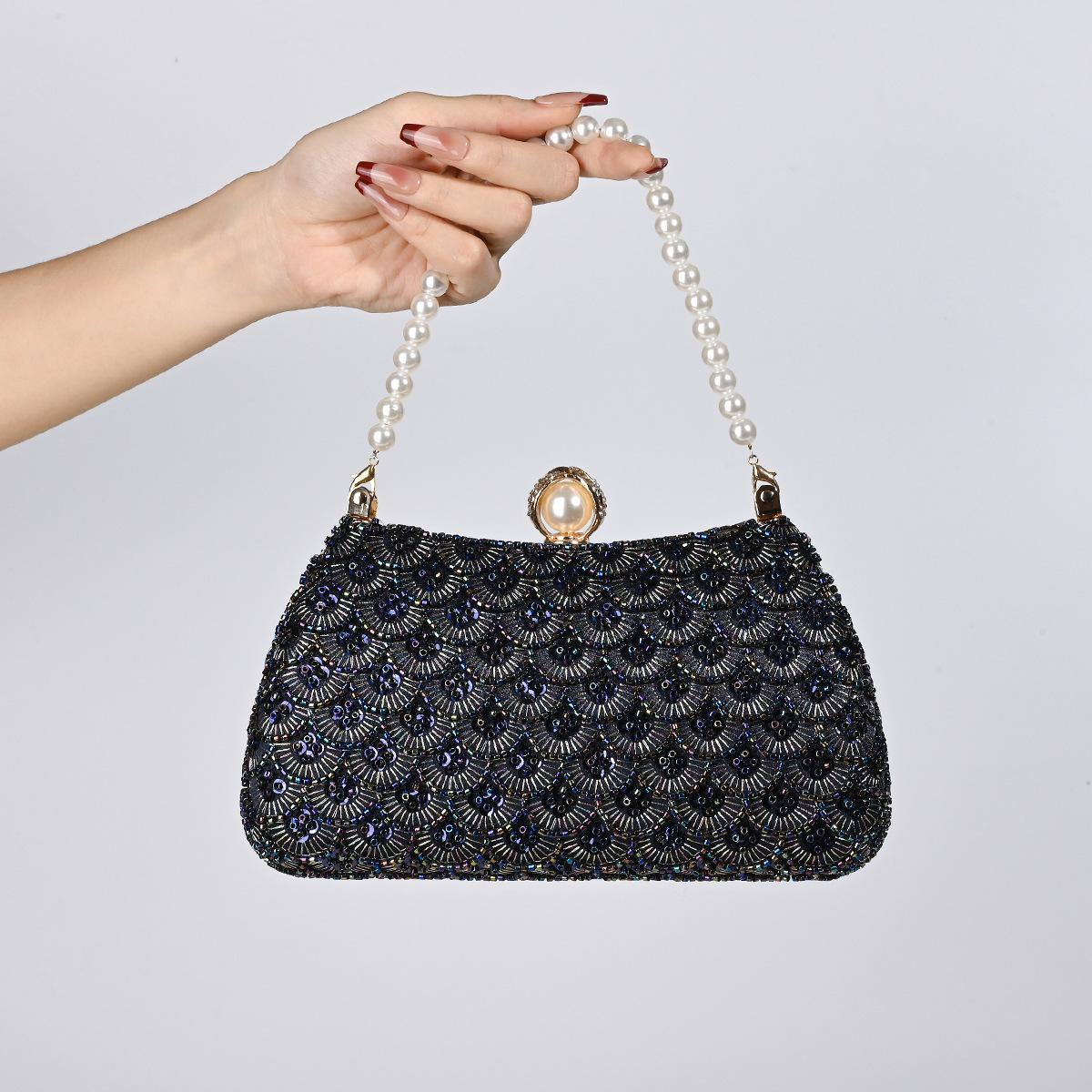 

2025 Luxury Fashion Evening Bags Clutch Bag Full Rhinestone Design Party Women Handbags Portable Tote Shoulder Messenger Bag 21.5x12.5x7.5cm синій
