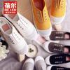Belle's new little white shoes, white canvas shoes, women's low-top flat-bottomed lazy shoes, cloth shoes, casual women's shoes mixed batch
