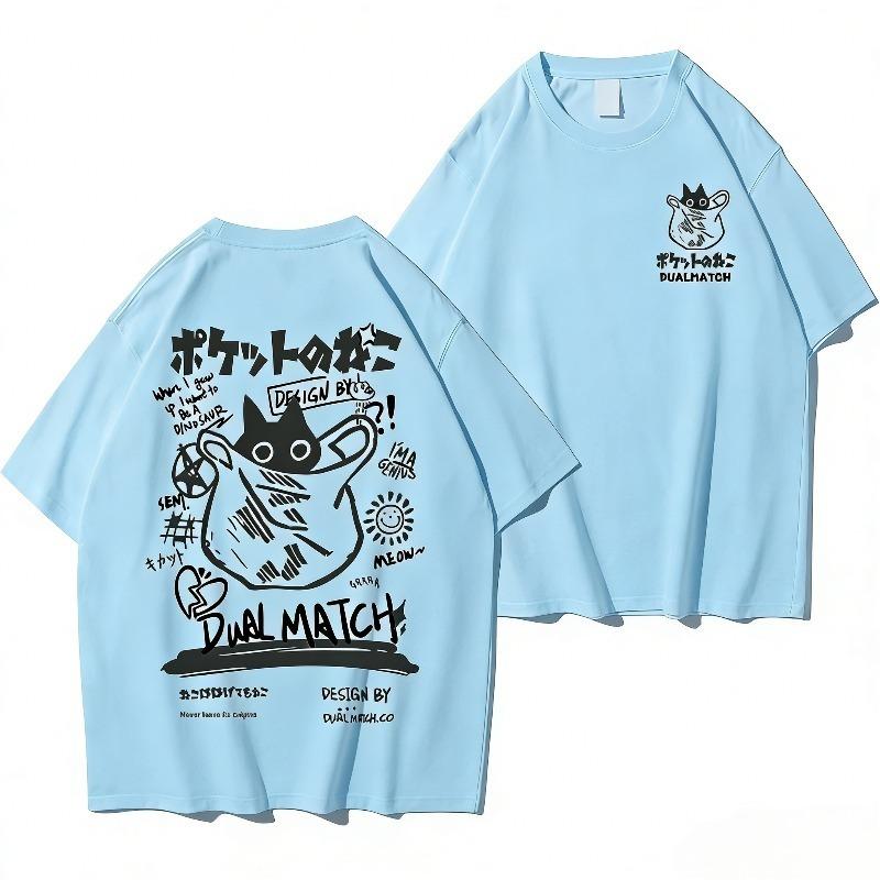 Unisex TShirts Summer Harajuku Hip Hop Short Sleeve Tees Streetwear Loose Clothes Y2K High Soft Breathable Street Unisex Style Top