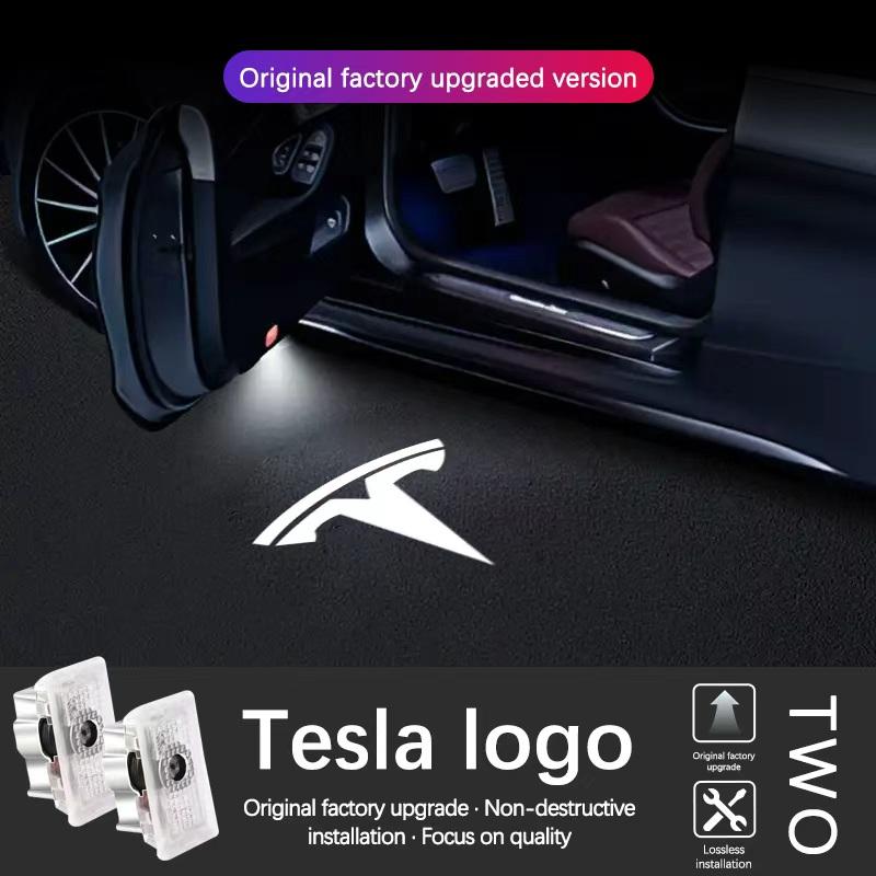 

Welcome Car Door Light For Tesla Model 3 Model S Model X Model Y Icon Projector Lamp Auto Accessories 2PCS