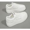 Leather Thick Sole Increase Board Shoes 2025 Early Spring New Korean Version of All Small White Shoes Women Leisure