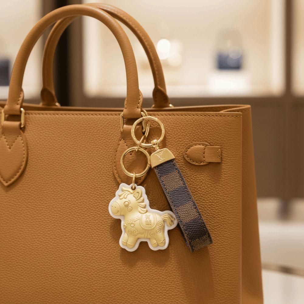 Cartoon Design Pony Keychain Decorations Bag Pendant Horse Keychains  Chinese New Year