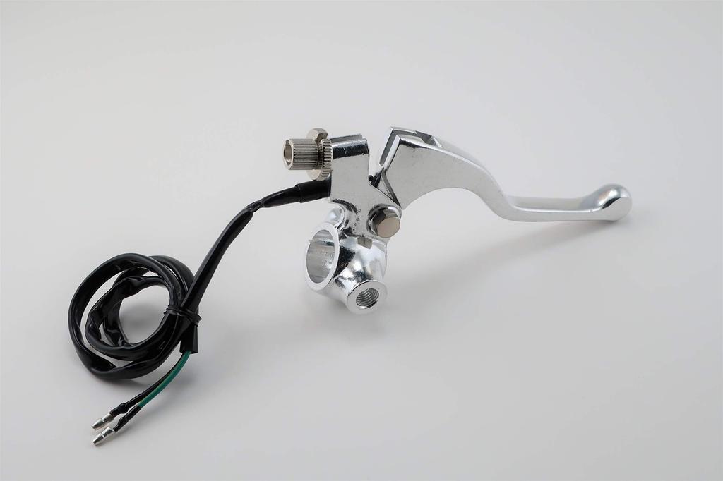 KITACO Right Lever Holder Set Holder Monkey Silver & (Short/Mirror Included) Etc. 525-0701101