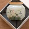 Shangqi Hand-painted Ice Crack Ceramic Tea Caddy