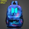 Bts Kpop Bangtan Boys Leuchtender Rucksack Mode Nylon Schulter Reise Tasche Schule