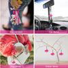 18pcs Cowboy Hat Disco Ball Keychain Pink Hat Disco Ball Decorations Mini Disco Ball Ornaments Disco Ball Party Decorations