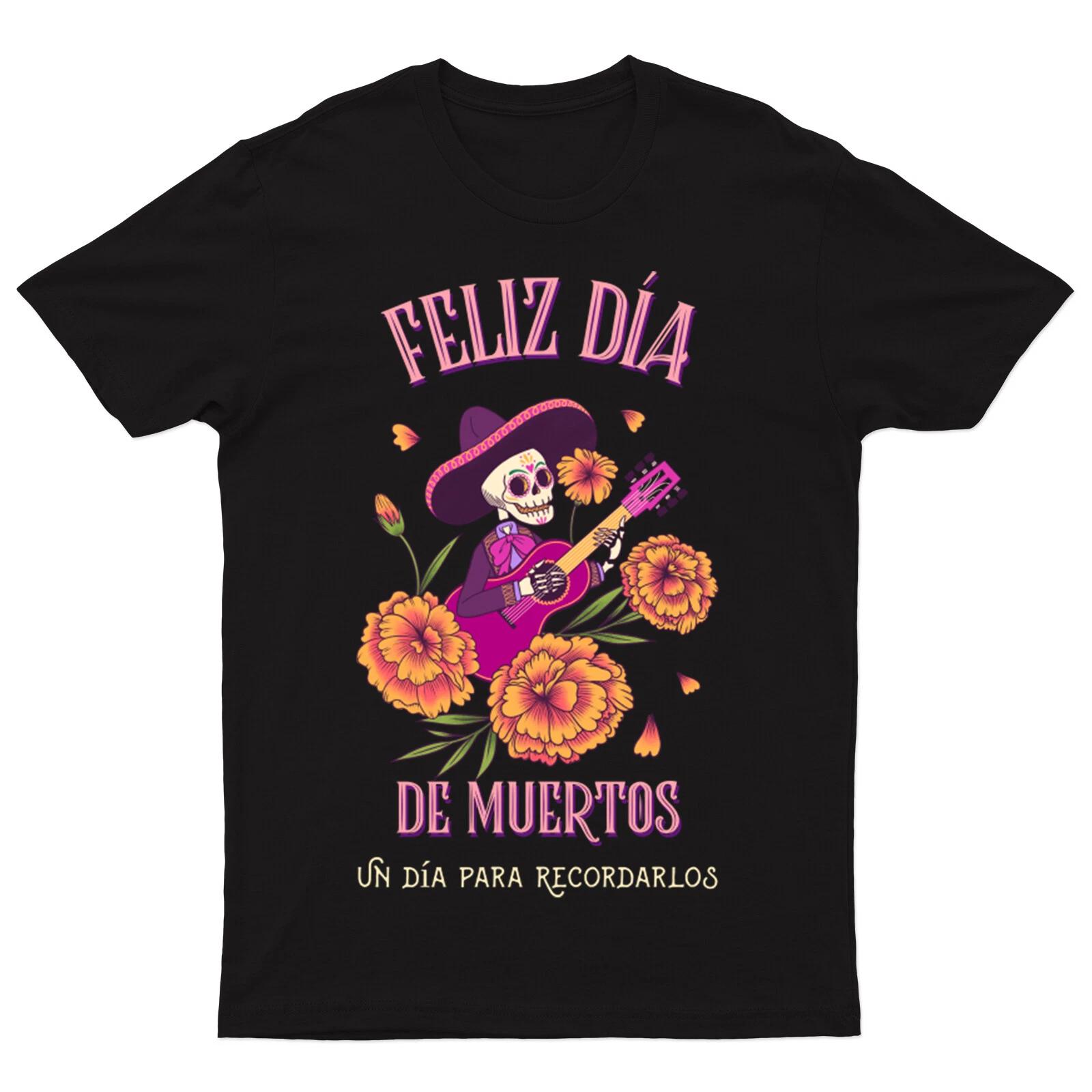 Day Of The Dead Mexican T shirt Sugar Skull dia de los muertos Gothic #V#DD199 L