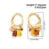 Ingemark Vintage Acrylic Beads Tassel Stud Earrings Women Bohemian Gold Color Hollow Geometric Earrings 2026 New Jewelry Gifts