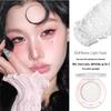 Xixi Silver Moon Highlight Powder: Pearlescent Iridescent Korean-Style Eyeshadow & Face Contour Brightener