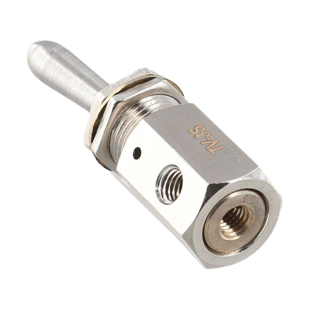 Mechanical Pneumatic Valve TV3S 2 Position 3 Way with Manual Lever Button for Air Control in Pneumatic Cylinders and Actuators