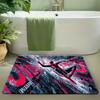 1pc MARVEL Spiderman Shoots Web Bath Mat & Rug Suitable for Bathroom, Kitchen, Bedroom Entrance - Large Non-Slip Flannel with