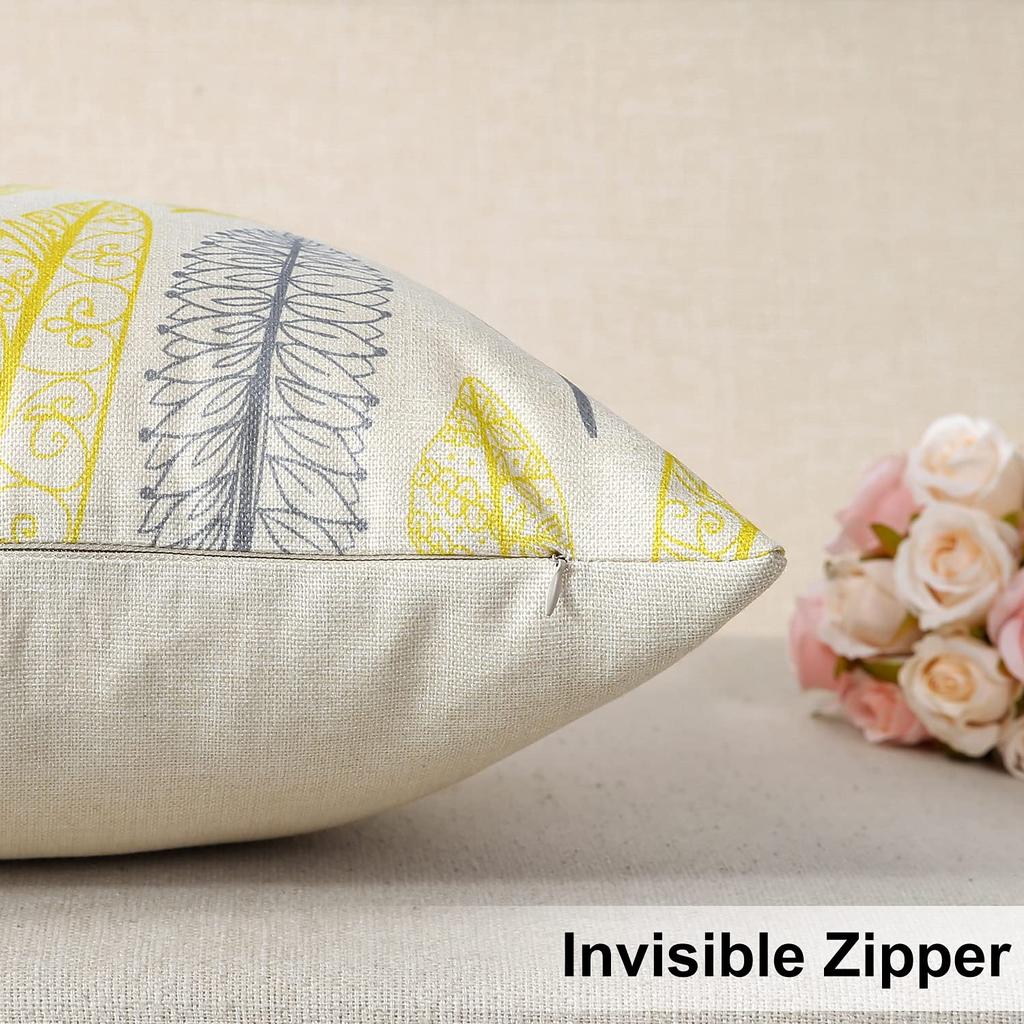 OTOSTAR Stylish and Cute 60cm Cushion Nordic Flax Set of Cotton and Linen Sofa Cushion Sofa Back Decorative and Zabuton Covers Covers, Linen-Like