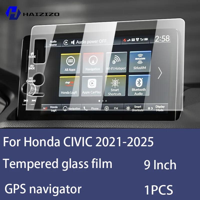 For Honda ClVlC -2025 Tempered Glass Car Navigation Screen Protector Film Dashboard Monitor Screen Protective Film Refit
